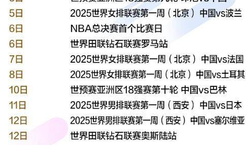 星空体育在线登录-赛历 | 2025，体育赛事精彩继续！